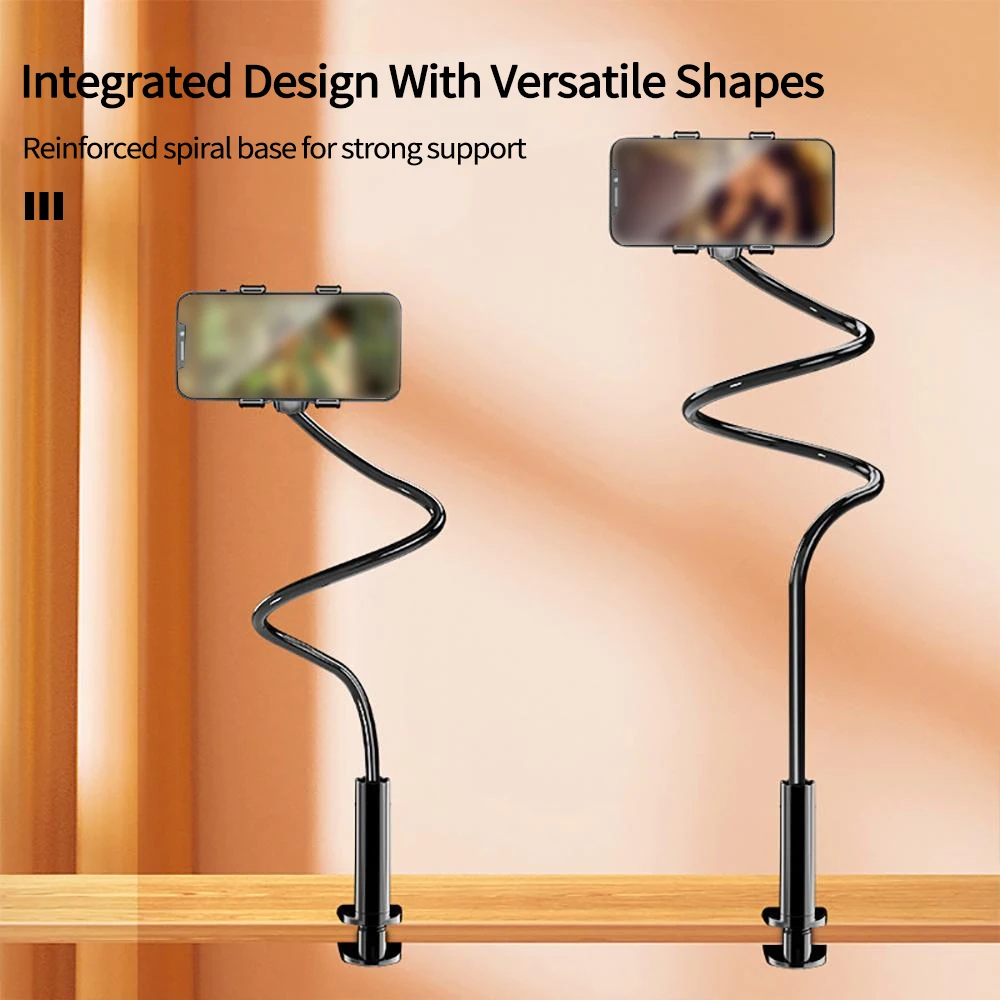 Lazy Goose Neck Mobile Phone Holder. 360° Rotating Long Arm Bedside Table Mobile Phone Holder Phone Accessories Phone Grip