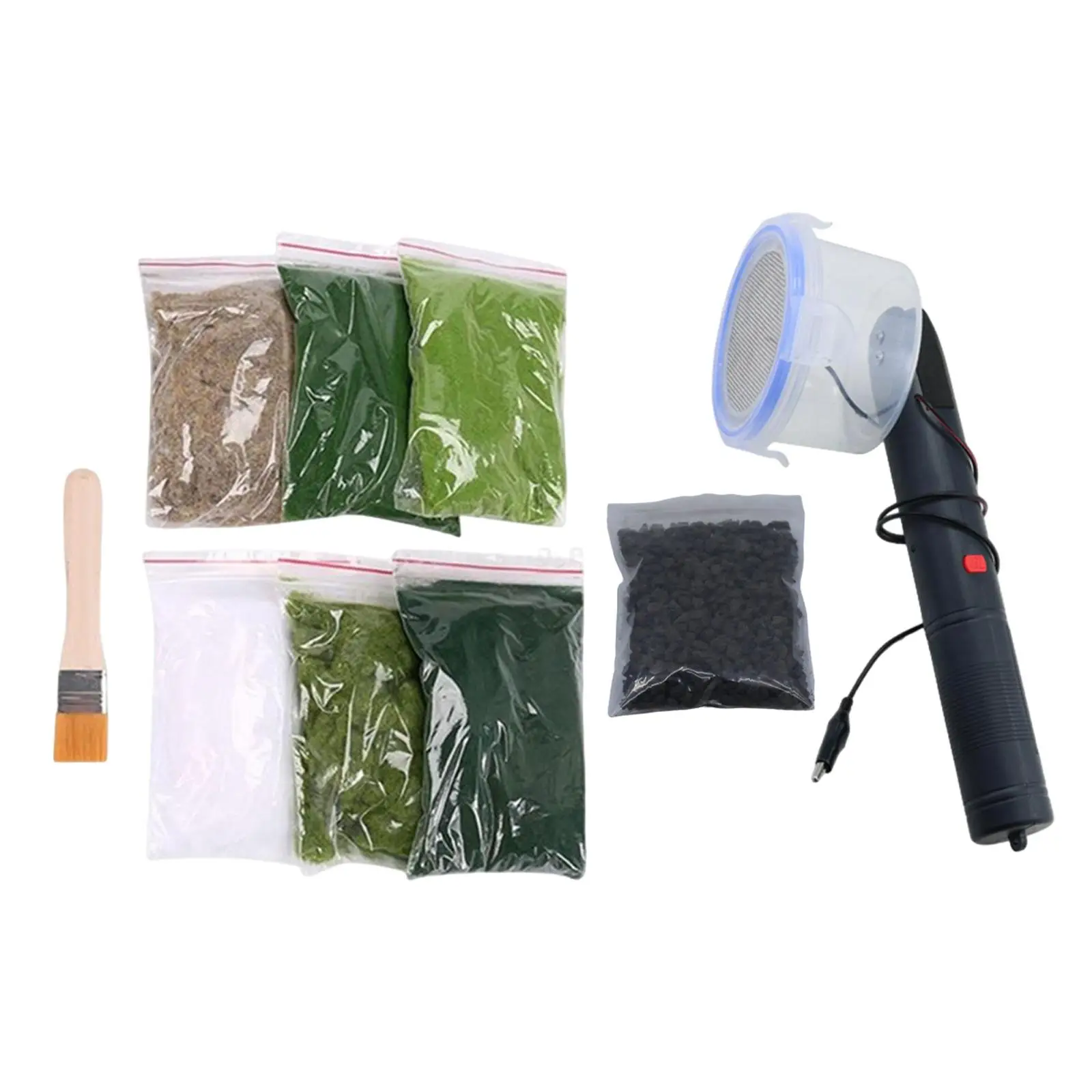 

Static Grass Applicator Static Flocking for Diorama Architectural Model Lawn
