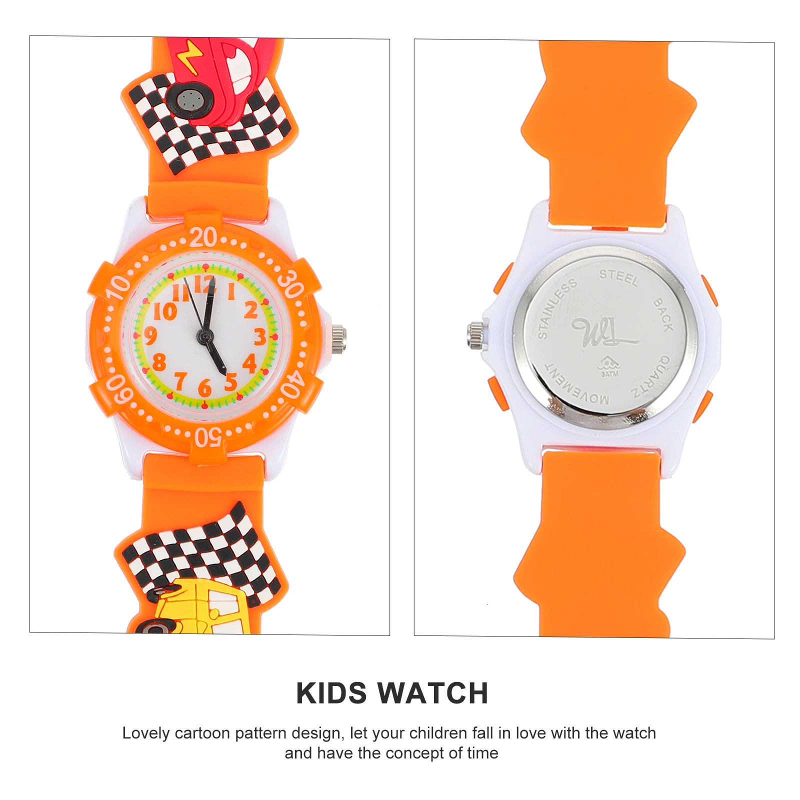 1pc Racing Wasserdichte Cartoon Uhr Racing Einstellbar Langlebig Geschenk Geburtstag Weihnachten Party