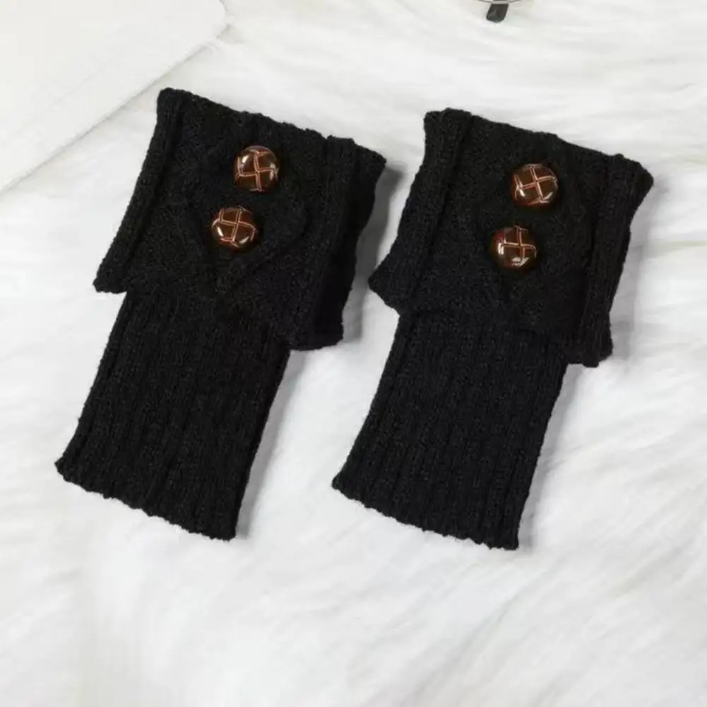 

Cozy Ankle Protection Stylish Women's Knitted Leg Warmers with Buttons for Autumn/winter Fashion Cozy Boot Cuffs for Daily