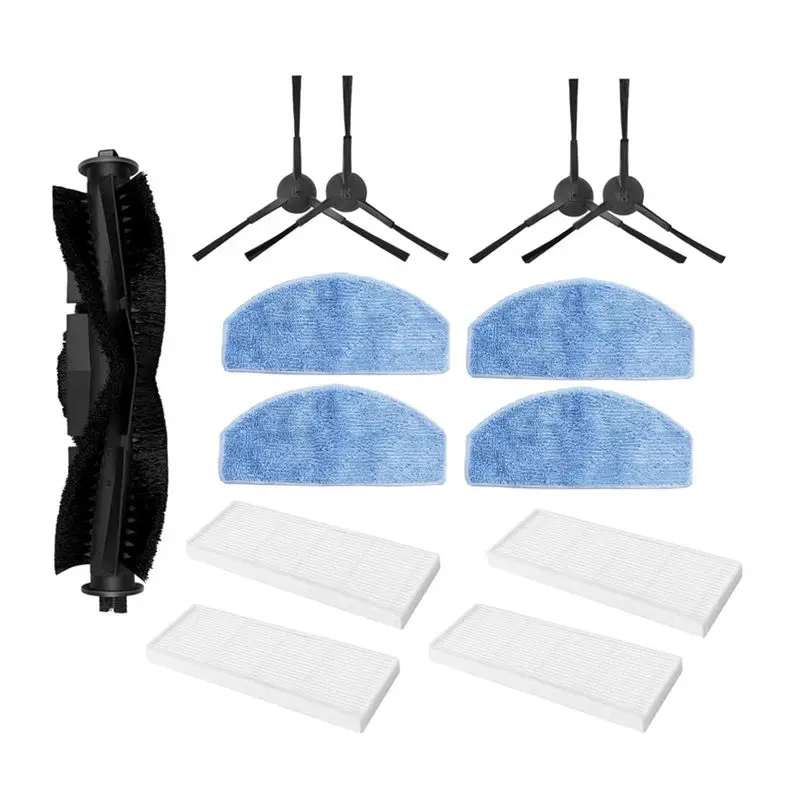 

LLCS-13PCS For Laresar Mars01 / Lubluelu SL68 Vacuum Cleaner Replacement Parts Main Side Brush Hepa Filter Mop Cloth