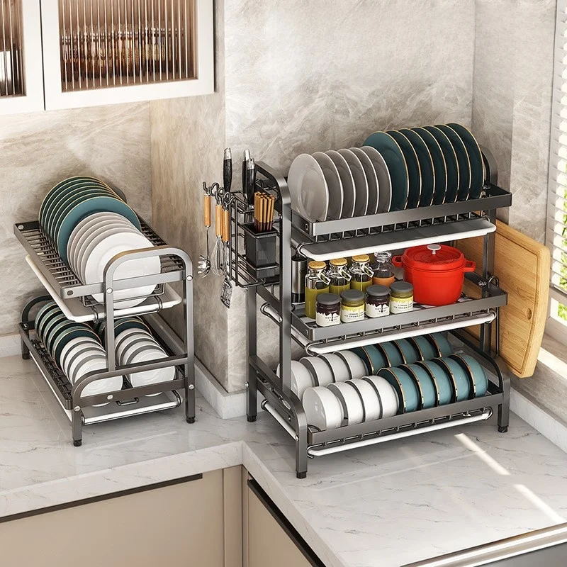 kitchen-multi-function-bowl-plate-storage-rack-drainage-shelf-home-use-dishwasher-safe-utensil-box-cabinet-organizer