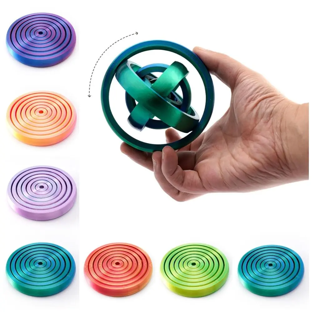 3D 인쇄 라운드 회전 장난감 AntiAnxiety 휴대용 프랙탈 Fidget 디스크 재미 있은 코스터 감압 장난감 어린이/성인