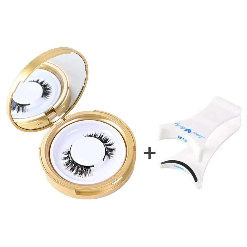 1Sets Magnetic Glue-free Natural False Eyelashes Reusable Simulation Manga Lash Wispy High-grade Fiber Eyelashes Cosmetics