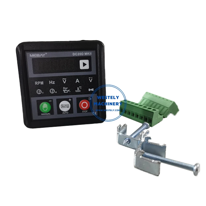 Mebay DC20D MKII Electronic Generator Control Module Original Diesel Genset Controller Panel USB Programmable PC Connection