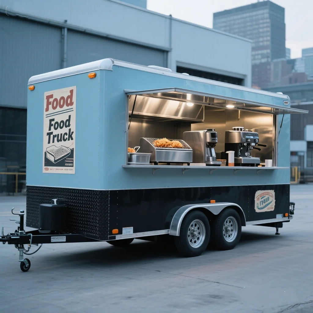 

Small Food Truck for Sale Mobile Street BBQ Fast Food Trailer Custom Kitchen Ice Cream Van Coffee Truck for Sale
