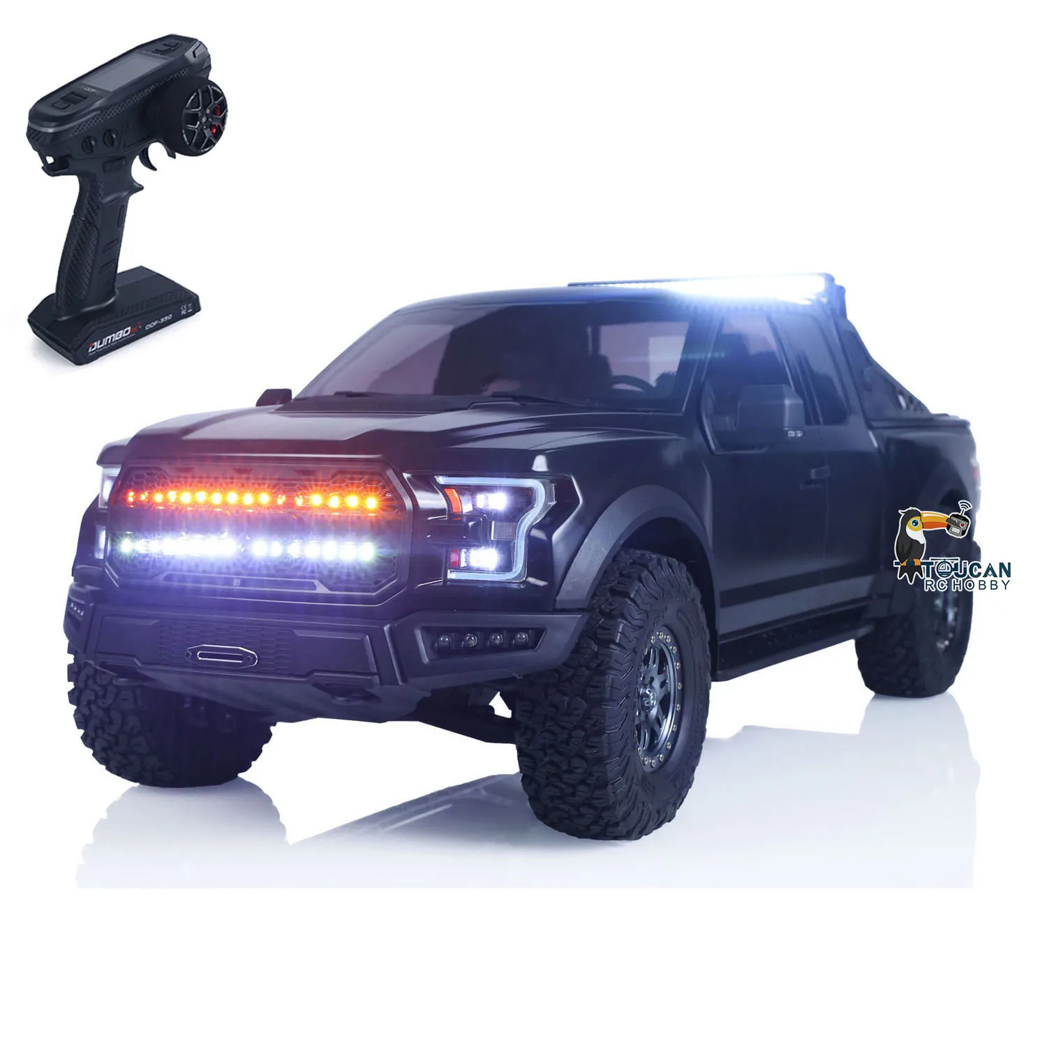 

1:8 RC Pickup Truck F150 Electric Crawler Car 2Speed 2.4G Remote Control Off Road Vehicle 4WD Axle Lock Light Toys for Boys Gift