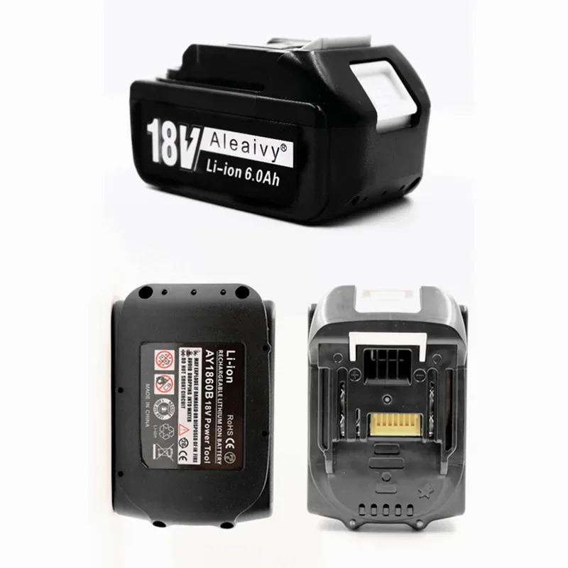 แบตเตอรี่ลิเธียมไอออน18V สำหรับชาร์จ Makita BL1860 18650อัปเกรดล่าสุด6.0Ah แบตเตอรี่แบบชาร์จไฟได้