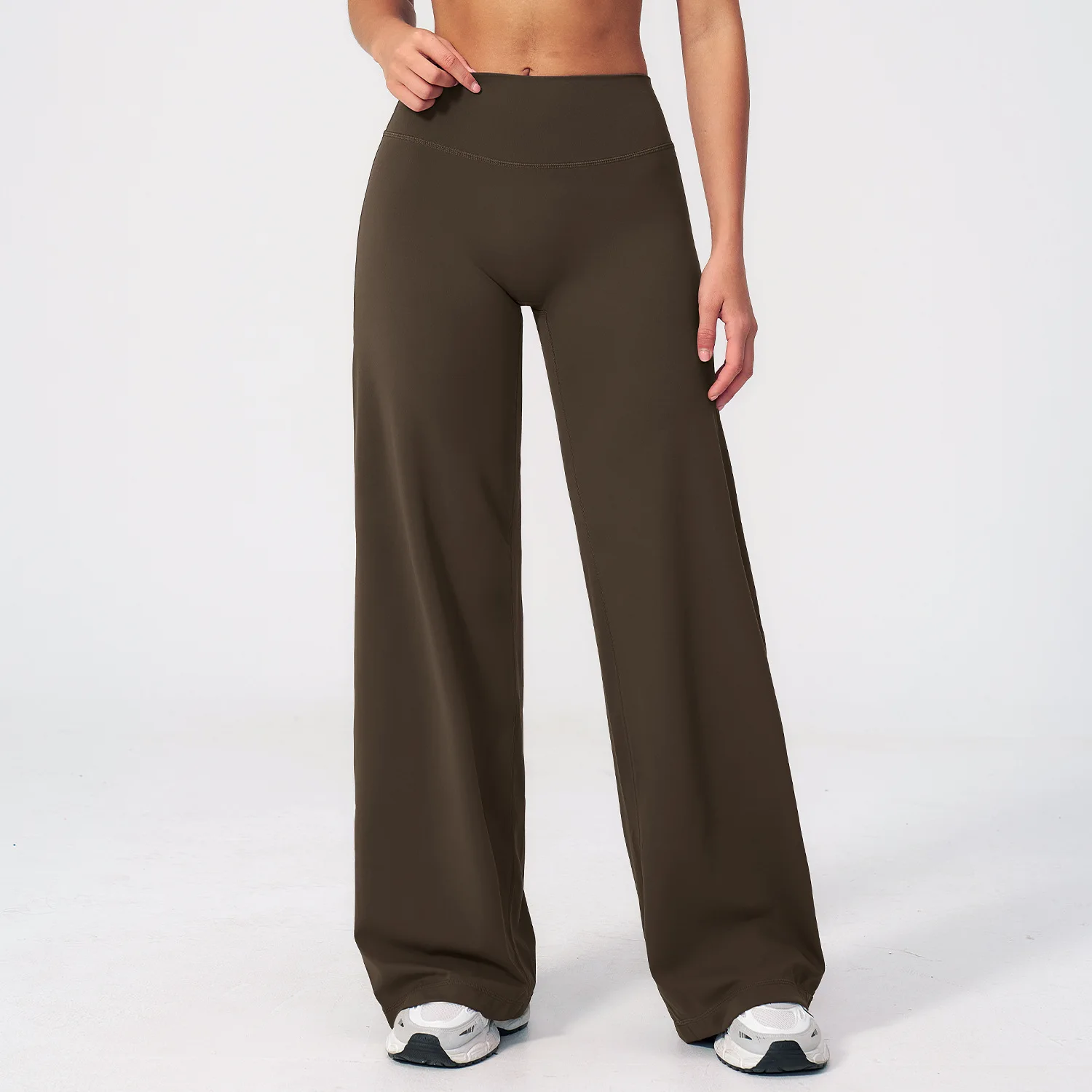 High Waist Wide Leg Women Yoga Pants Flare Leggings Tummy Control Straight Workout Trousers Casual Pants Fitness Bell-bottoms