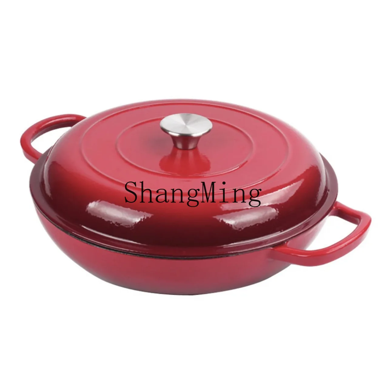 

PYH enamel pot 30cm binaural enamel non-stick uncoated seafood pot does not pick stove cast iron enamel soup pot