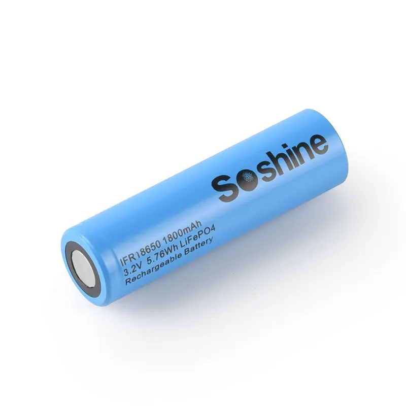 18650 3.2V 1800mAh LiFePO4 Battery for Small Fan Flashlight Power Tools Electric Toys CS Model Rechargeable Batteries