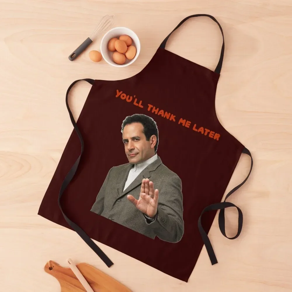 Monk: You'll thank me later , funny T-shirts and accessories Apron All For Kitchen And Home men's barbecue Apron