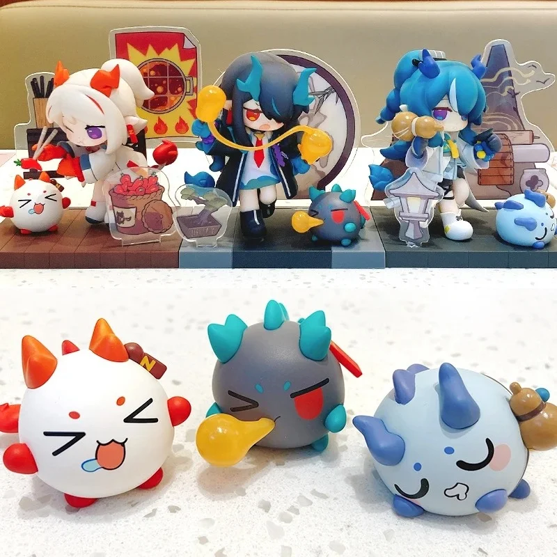 

Original Genuine Arknights 10cm Anniversary Order Dusk Q Action Figure Cute Pvc Collection Model Doll Toy Birthday Gifts