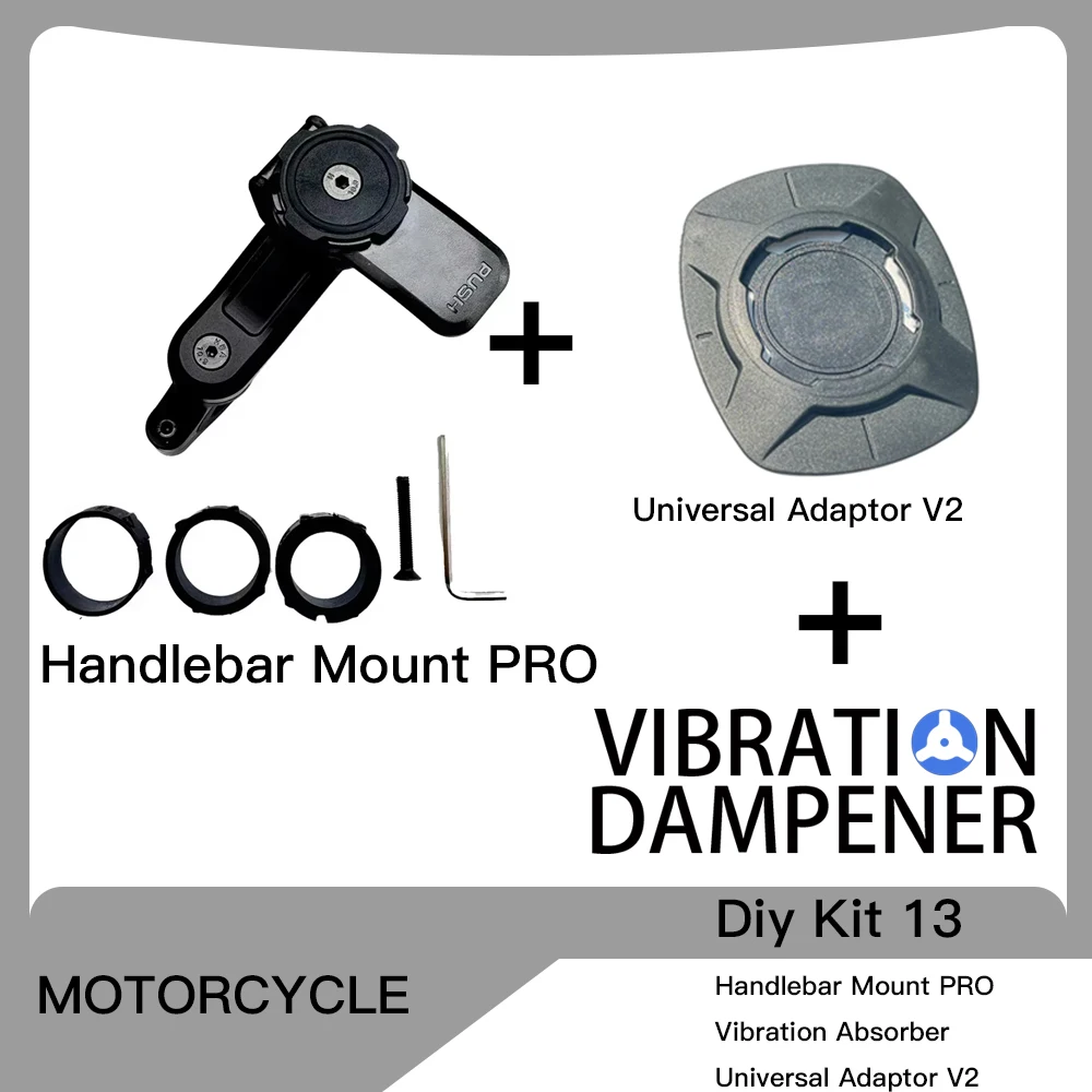 Motorstuurklem Stuurpen Vorkhouder PRO Houder Telefoonhouder Trillingsdemper MAG Universele adapters Draadloze oplader
