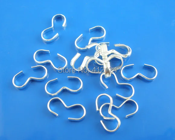 

1000Pcs Silver Plated 3 W Crimp Connectors Jewelry Making Findings Charms 13x6mm