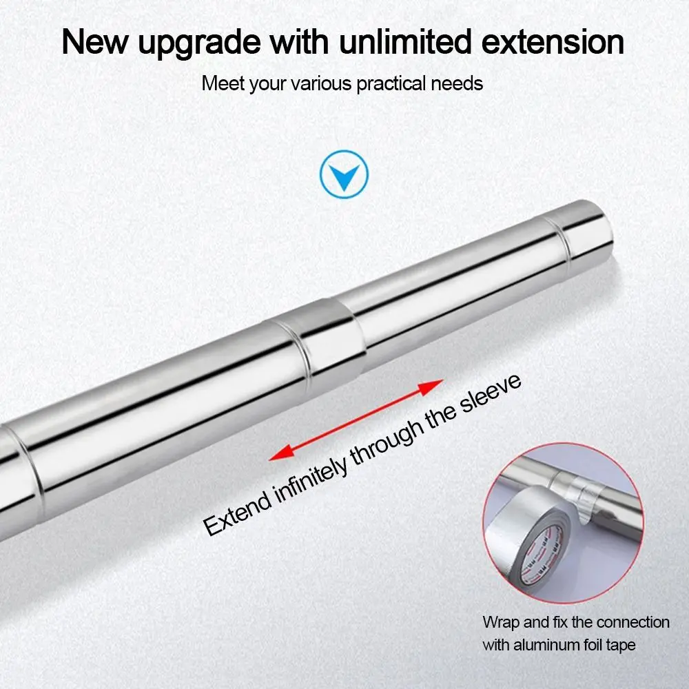 

Аксессуары для походной печи, удлинительная трубка дымохода из нержавеющей стали, диаметр 6 см, круглые трубы для печи, дымоход, палатки для искрога