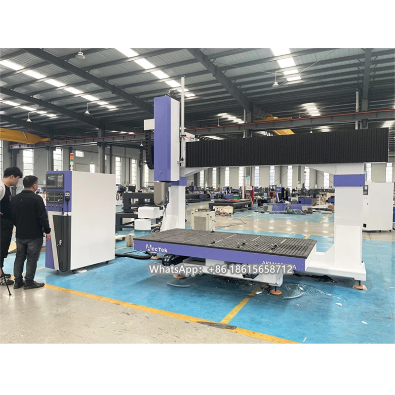 

Real 5 Axis Cnc Router 1325 Woodworking Machine Foam Aluminum Cnc Milling Machine 5 Axis Table Moving