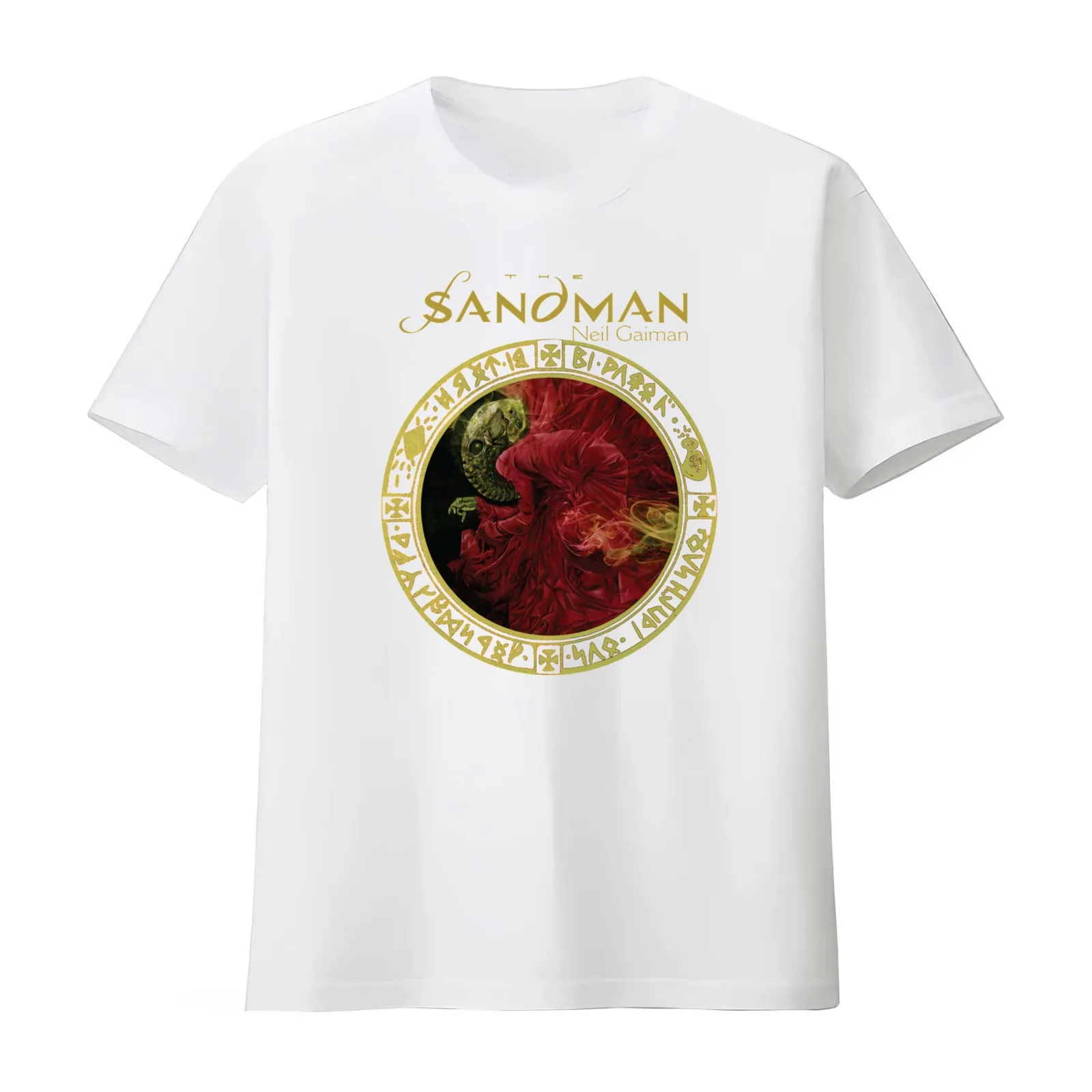 Sandman Neil Gaiman T-Shirt Summer Casual Cotton Tee Oversized Streetwear Tops Vintage Graphic Print Loose Fit Short Sleeve