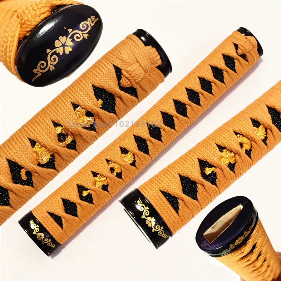 

26.5CM High Quality Tsuka Handle Fuchi Kashira Menuki For Japanese Sword Samurai Katana Fittings TSUKA HANDLE