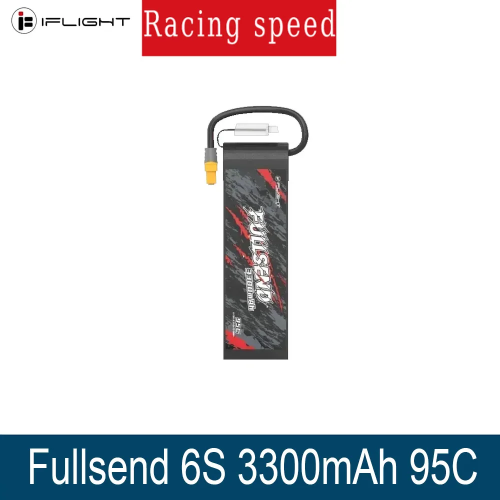 

iFlight 6S 3300mAh 95C LiPo Battery – XT60 Connector | 37x44x141mm | for FPV Drones