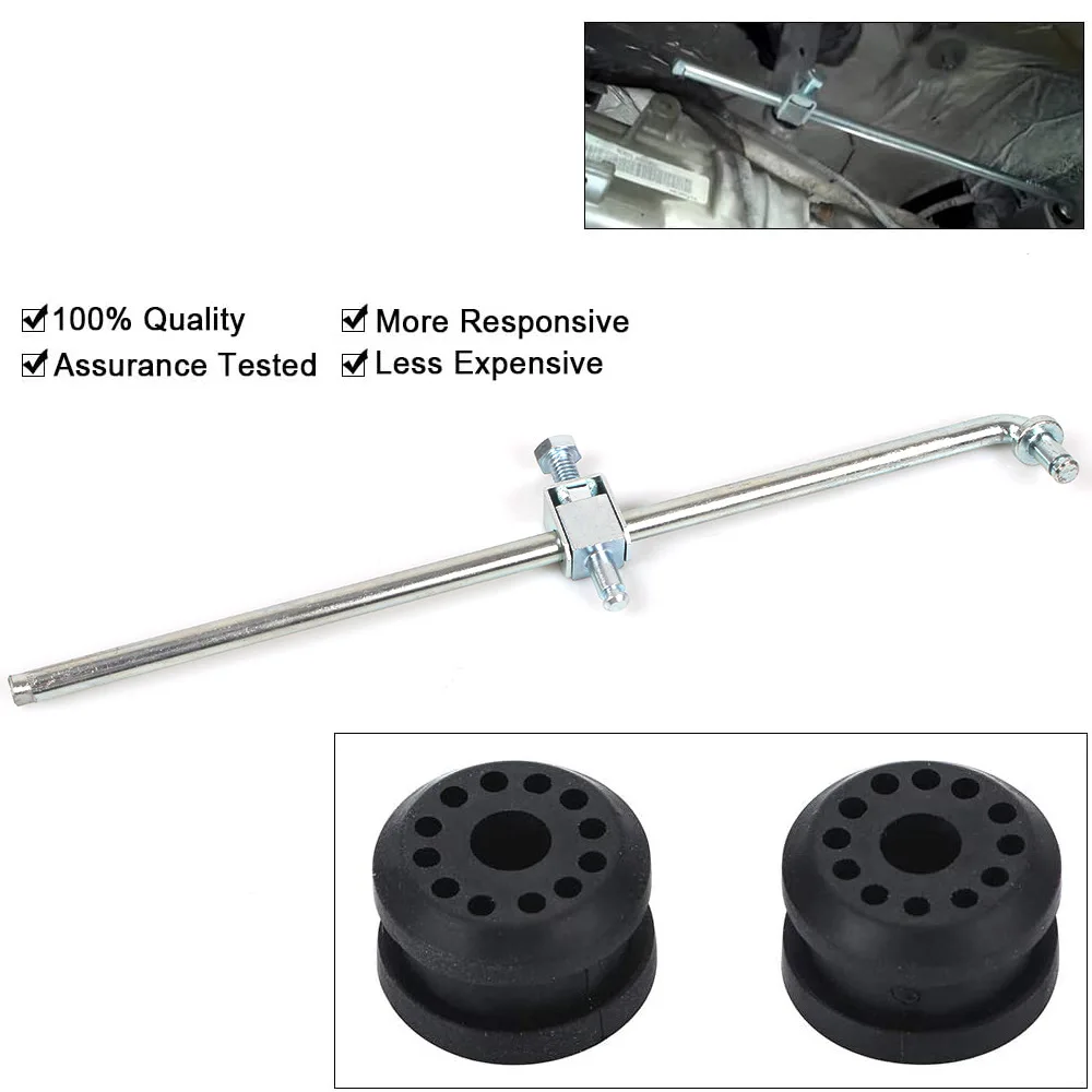 For 2002-2005 Dodge Ram 4x4 Transfer Case Shifter Control Linkage + Grommet Bushings