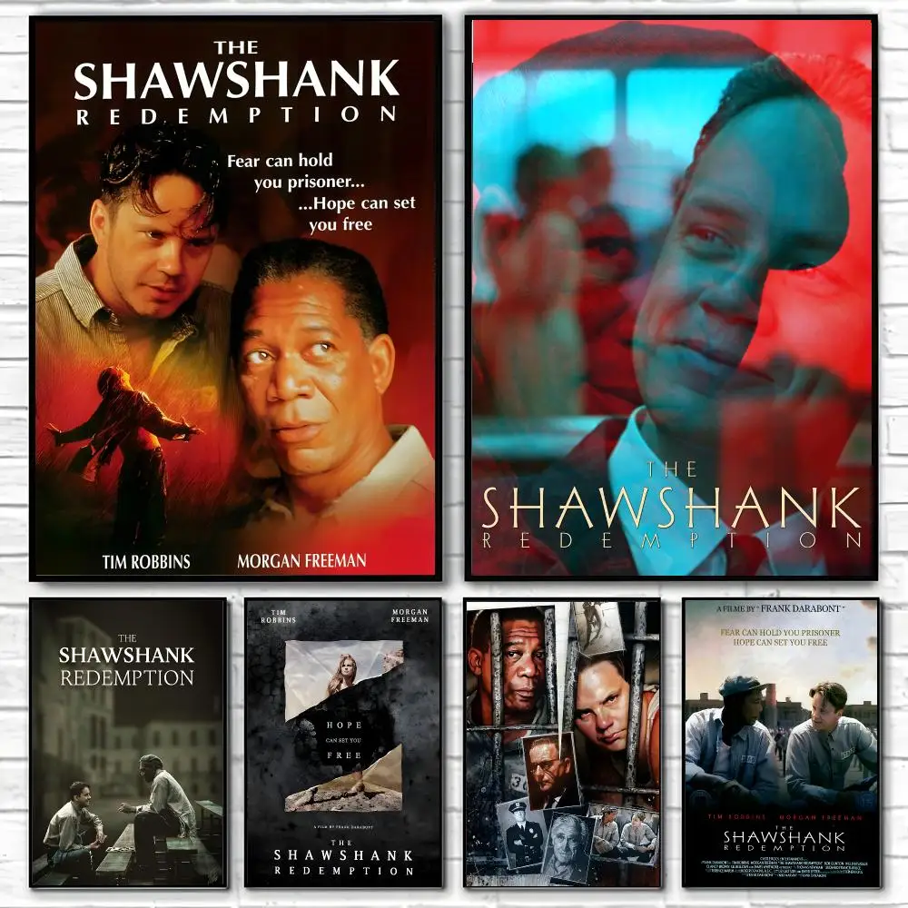 T-The Shawshank Redemption Poster Poster High Quality Wall Art for Home Office Bedroom Living Room Perfect