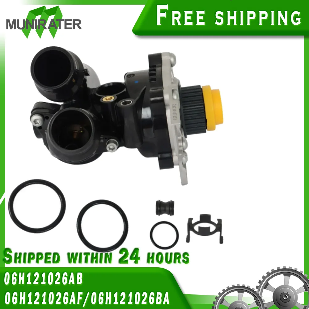 Water Pump Thermostat Assembly For VW Golf Jetta GTI Passat Tiguan 1.8T 2.0T