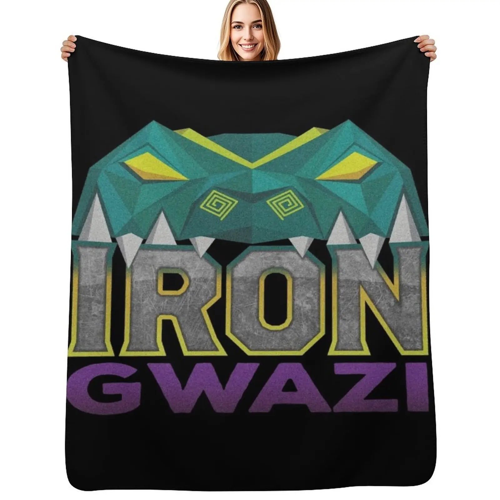 

Iron Gwazi Throw Blanket Plaid on the sofa Hairys Bed linens Polar Blankets