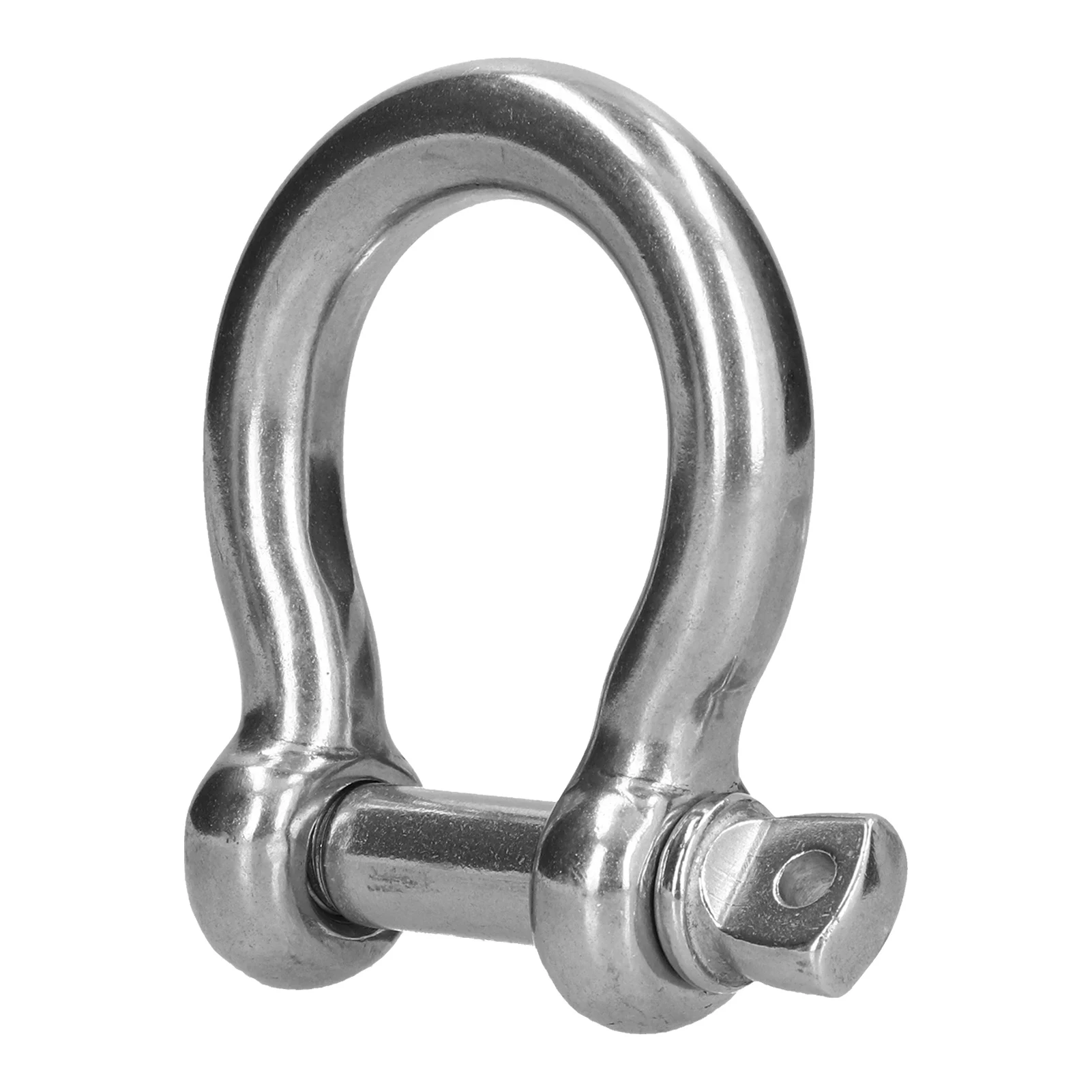 Bow Shackle Bow Shape Load Clamp Screw Pin  Shackle Bow Shape 304 Stainless Steel Chain Wire Rope Connector Lifting Tool