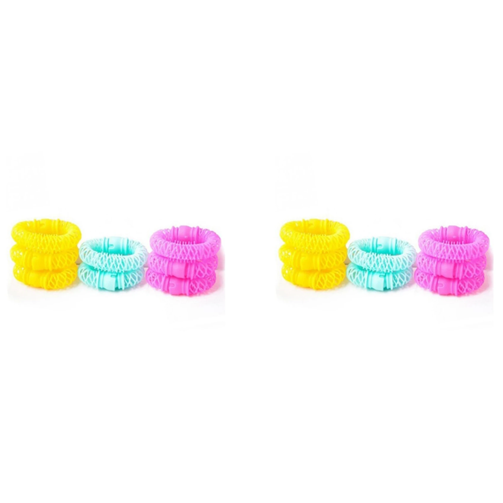 Lot de 16 bigoudis magiques pour cheveux, rouleaux spirales, accessoires de coiffure pour boucles - Y48A