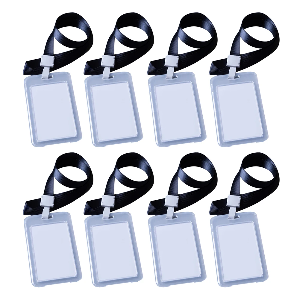 

16 Pcs Bracket Badge Protection Cover Student Tag Card Horizontal Holder Name Protector