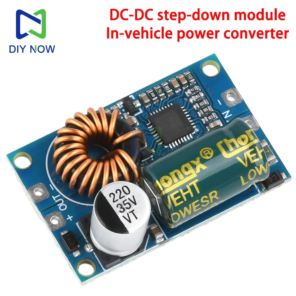 Car Power Converter Buck Regulator Module DC-DC Buck Module 5A 60V 48V 36V 24V To 5V 12V high frequency synchronous low ripple