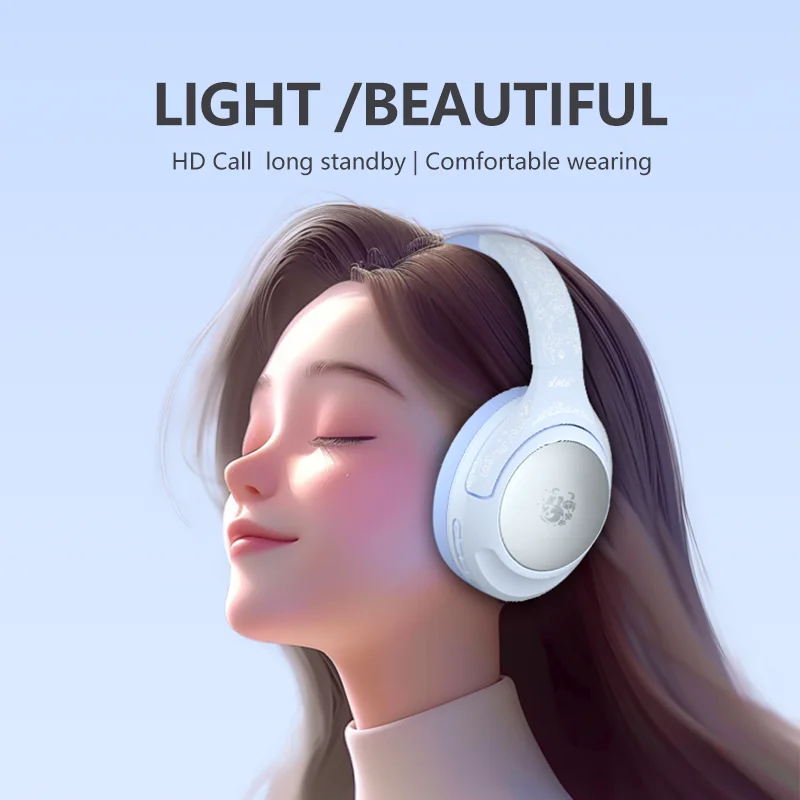 GT2 ANC Noise-canceling Headphones V5.4 Bluetooth Low Latency Game Mode Wired/Wireless Connection Headset