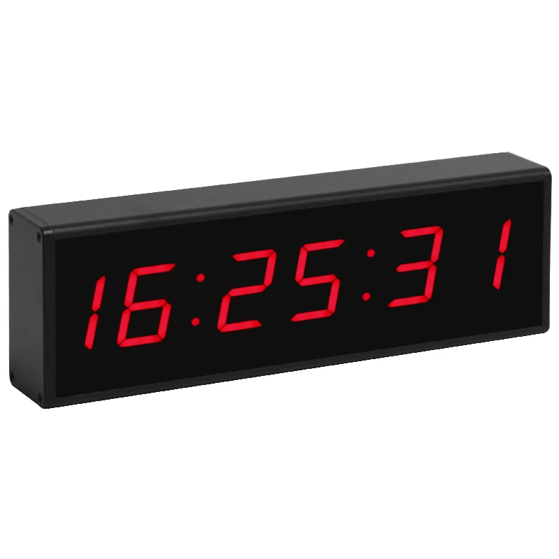 

CHEETIE CP13 6 Digit Portable Fitness Gym Timer Waterproof Aluminum Alloy LED Display Digital Wall Clock With Remote Control