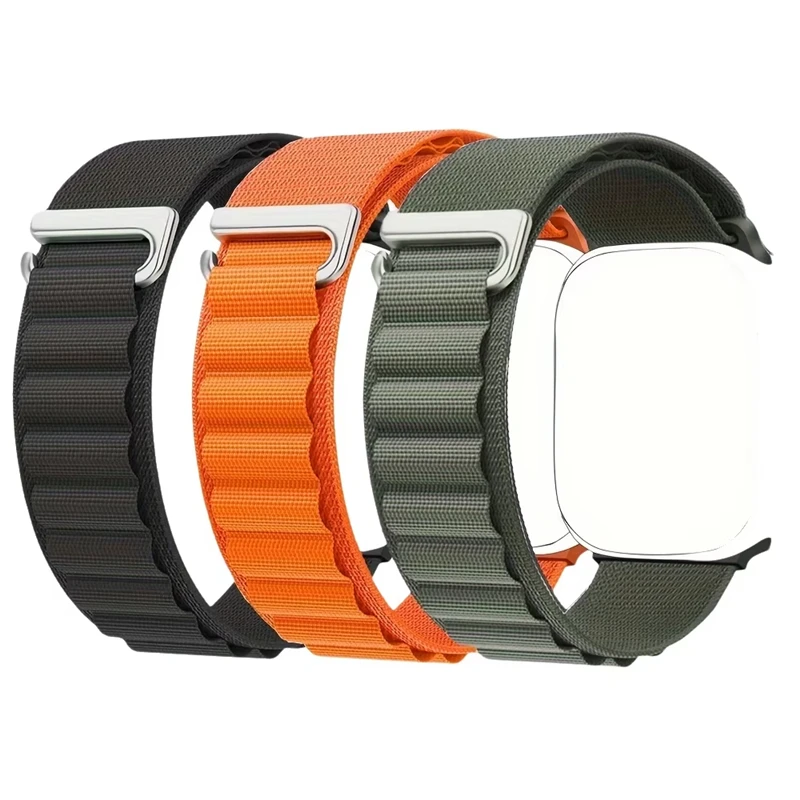 Alpine Loop Strap für Apple Watch Band 49 mm 45 mm 44 mm 42 46 mm 41 40 mm Metall-C-Haken-Armbänder iWatch-Serie Ultra 10 9 8 SE 7 6