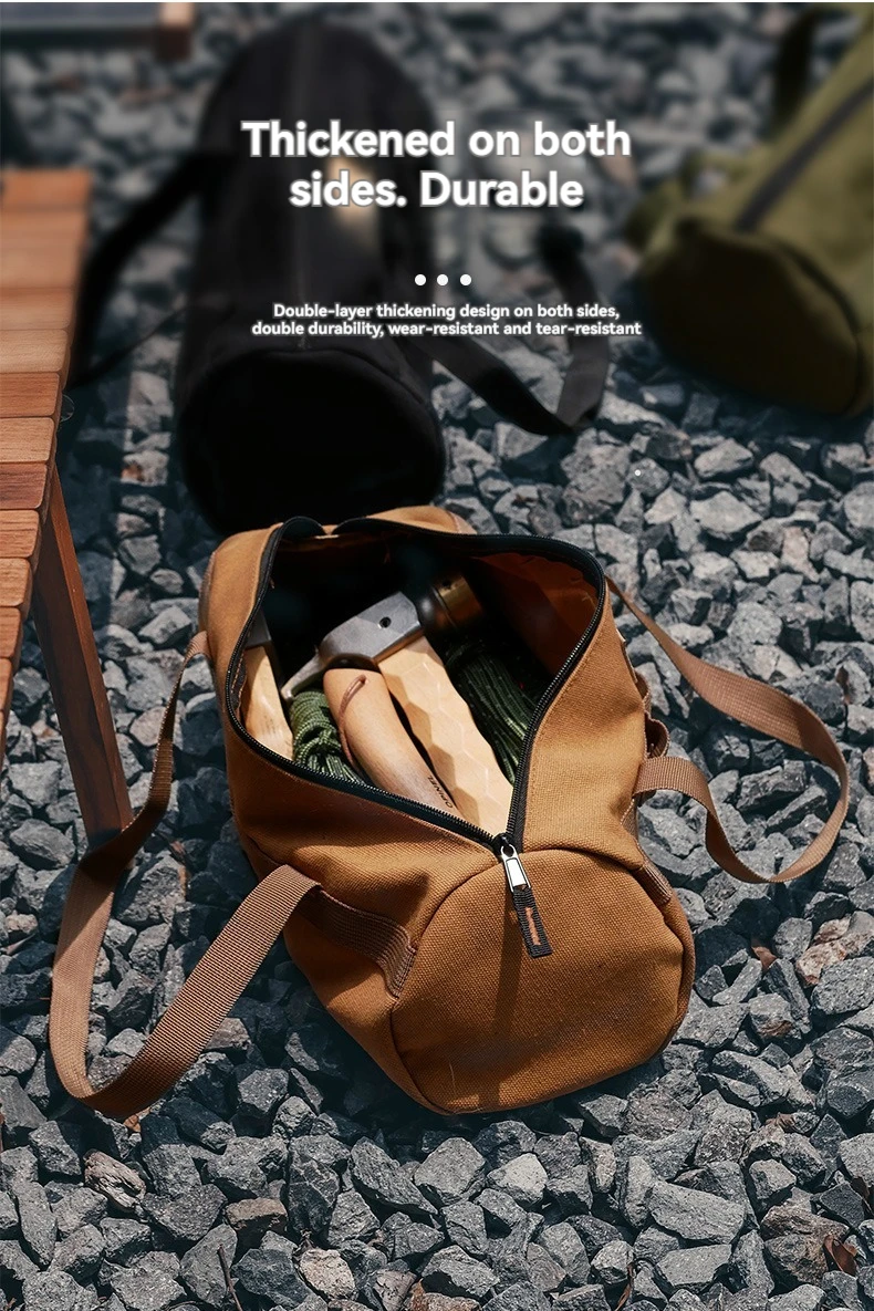 Große Kapazität Handtasche mit Verdicktem Zylinder für Camping-Zeltheringe, Kleinkram und Werkzeugorganisation – Detail 7