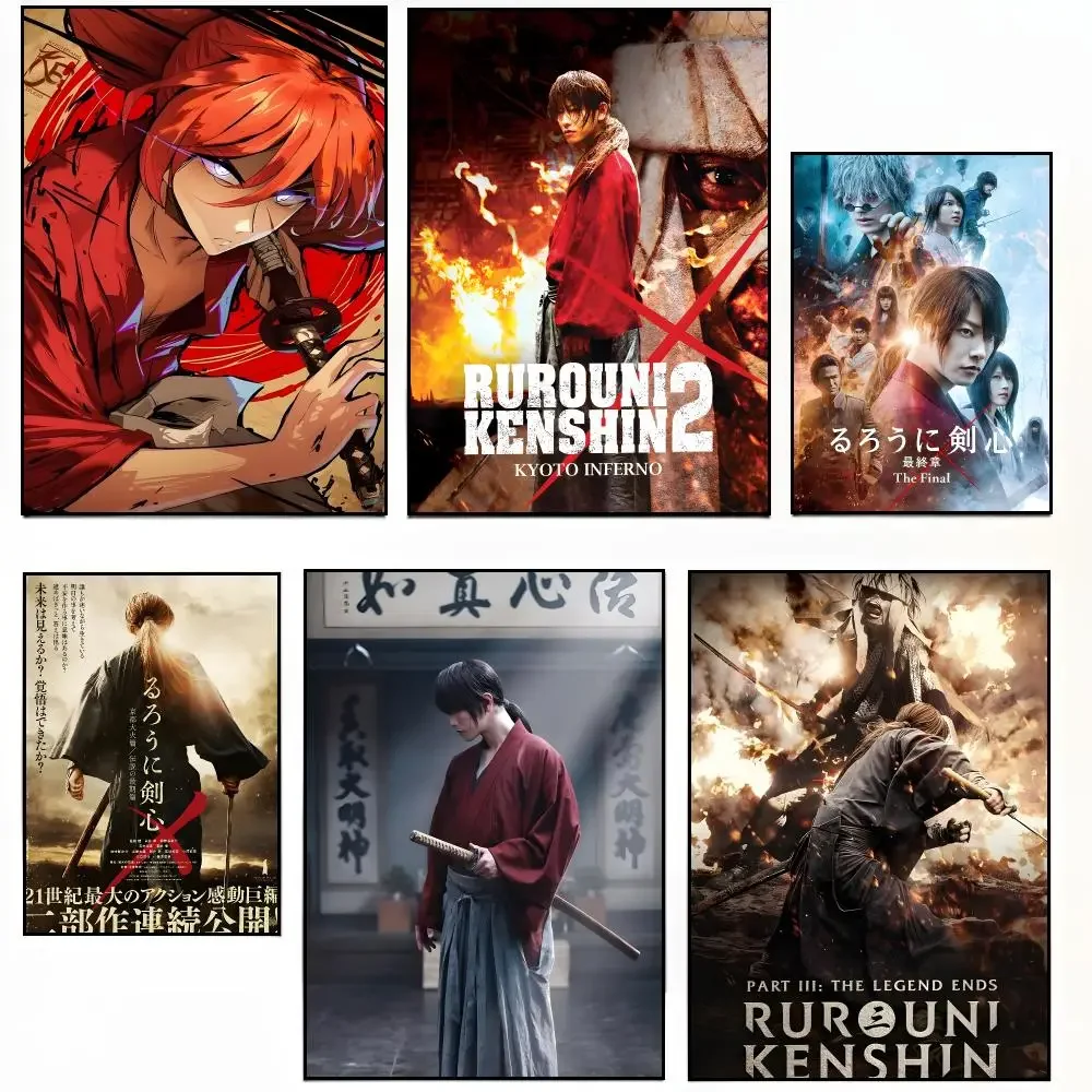 Anime Historical Rurouni Kenshin Poster Modern Living Room Artwork & Beautiful Home Decor Style