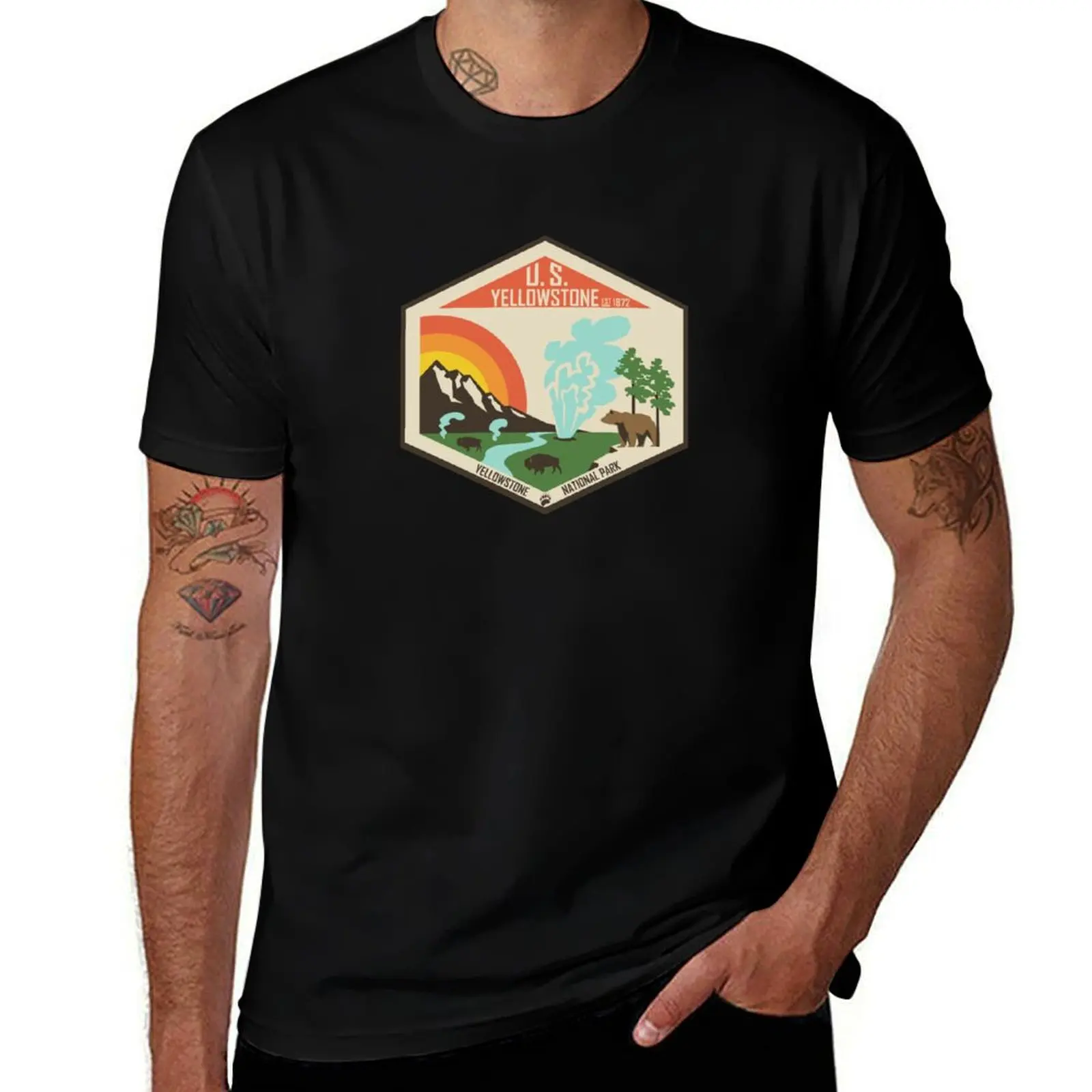 

Yellowstone National Park T-Shirt t shirts cotton 100% t shirts for man cotton soft