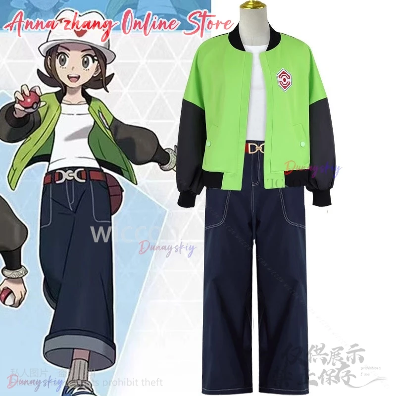 

Anime Game LEGENDS Z-A Cosplay Hero Heroine Costume Green Black Jacket Long Sleeve Baseball Uniform Hat Boy Girls Customized