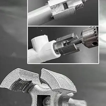 

Инструмент для резки трубной резьбы Встроенный инструмент для нарезки внутренней и внешней трубы Электрическая дрель Совместимый комплект нарезки для труб из ПВХ