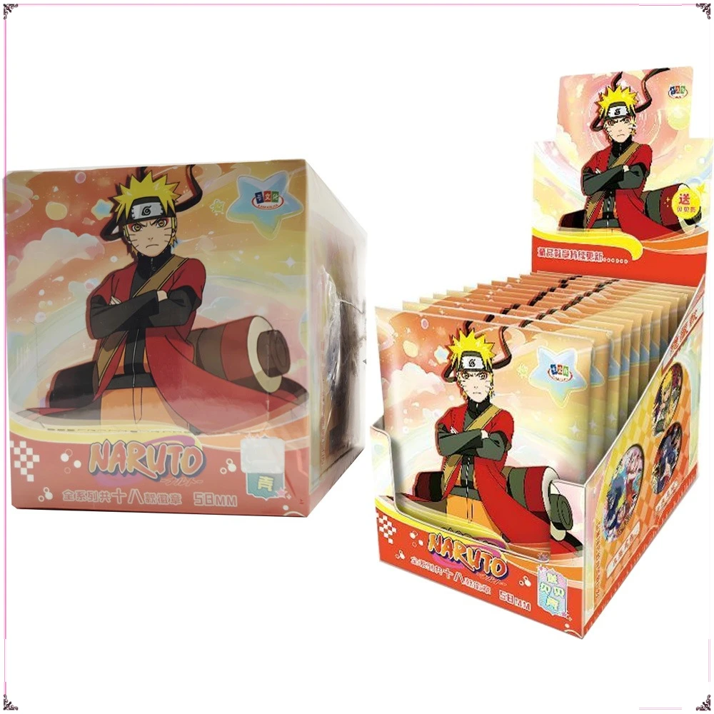 

Popular Anime Naruto Badge Cartoon New Flash Exquisite Brooch Decoration Boy's Favorite Handsome Character Toys Christmas Gifts