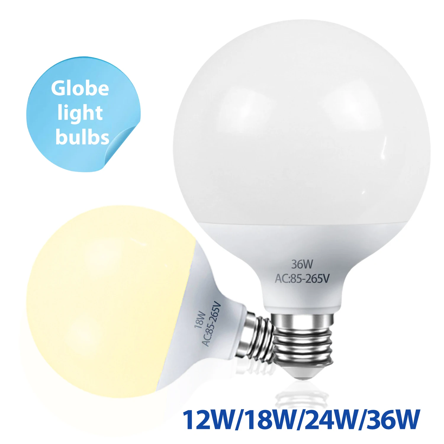 E27 LED Bulb 12W 18W 24W 36W AC 85-265V Energy Saving Global Light Lampada LED Lamp Vanity Light Bulbs