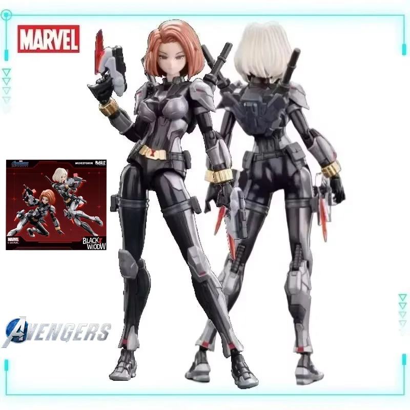 e-model-original-genuine-marvel-comics-the-avengers-natasha-black-widow-assembly-model-mobile-suit-girl-action-figures-gift-toys