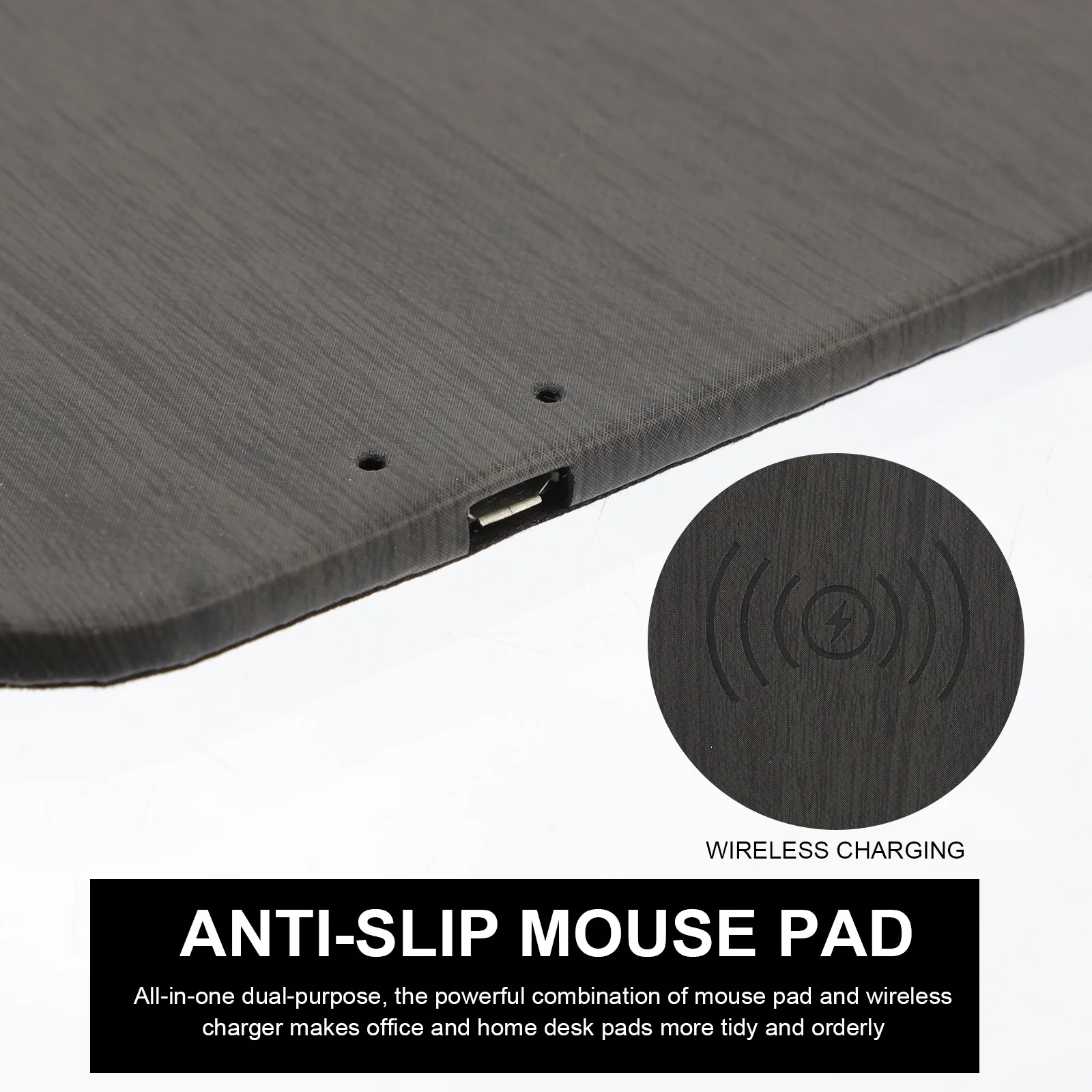 

Wireless Charging Mousepad 15W Computer Gaming Mouse Mat Stable Characteristics High Durability Fine Craftsmanship