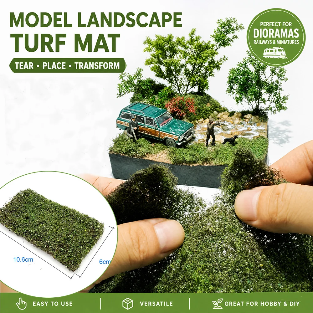 Simulation Ground Shrub Lawn Model Kits Building Wall Grass Cluster Lvy Materials Diorama Accessory for Scale Model Projects