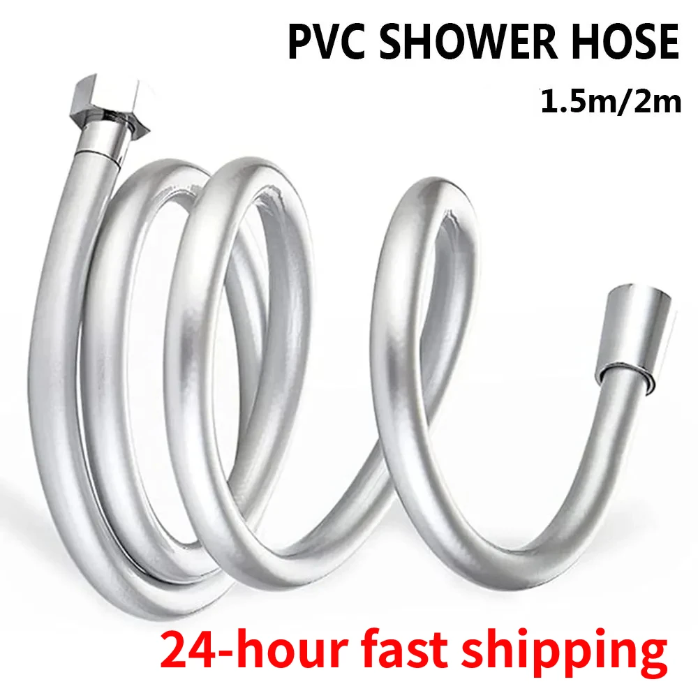 

1.5/2.0M PVC Silicone Shower Head Hose Flexible Pipe Tube High Pressure Water Powerful Multilayer Plumbing Bathroom Accessories