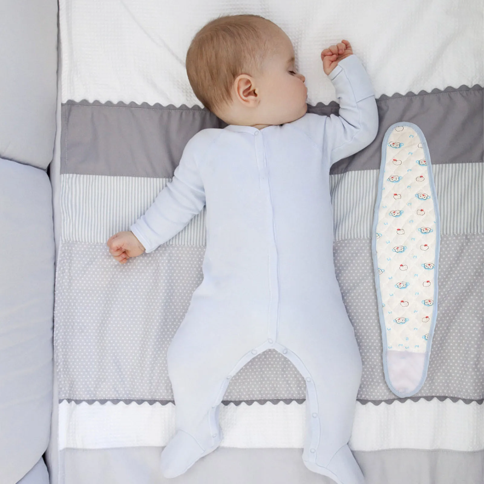 3 قطع من حزام بطن الطفل الرائع المطبوع للرضع للطقس البارد للاستخدام الداخلي والخارجي، تصميم لطيف وآمن للبشرة #6