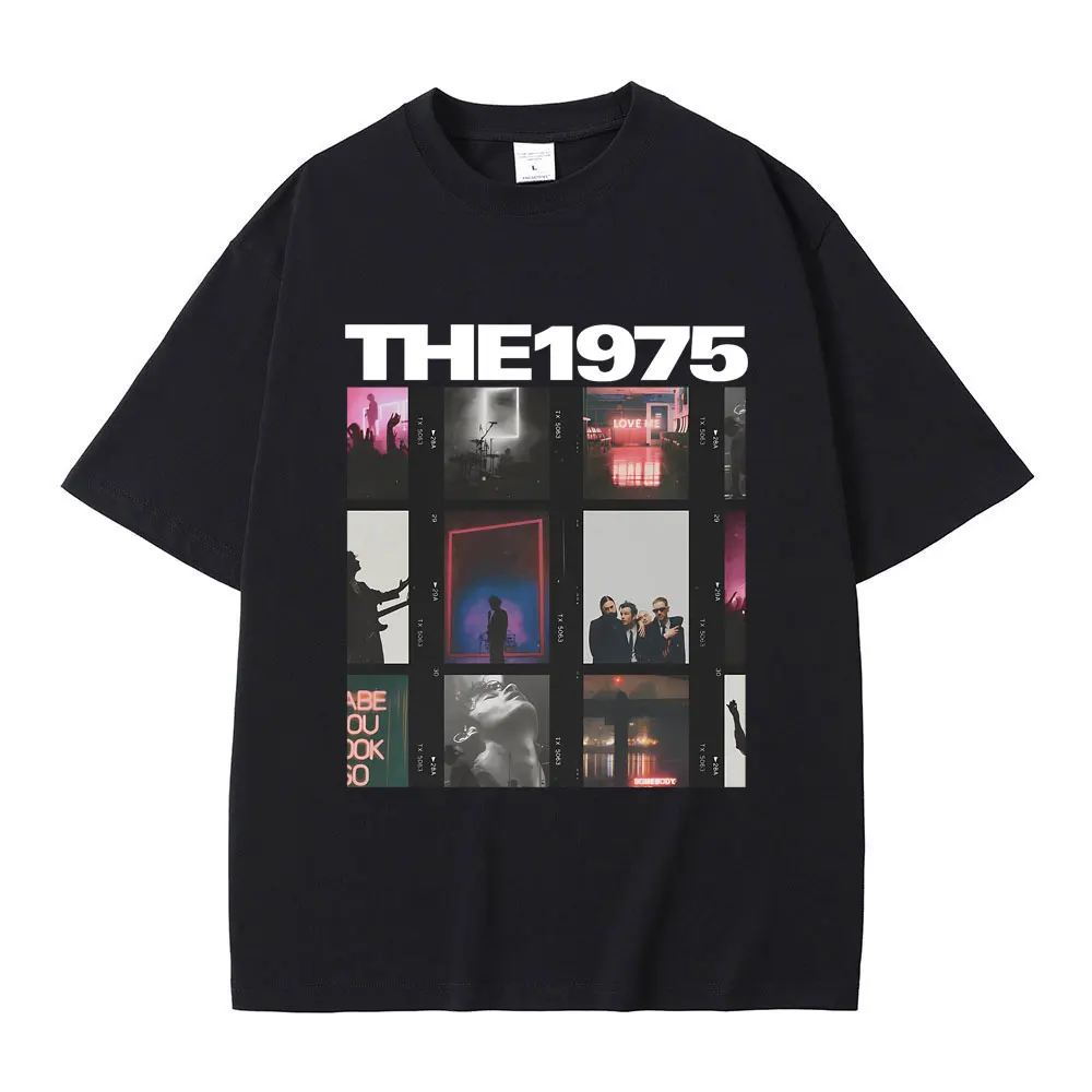 British Indie Alternative Rock Band The 1975 Graphic T-shirt Male Vintage Gothic T Shirts Men Women Casual Tshirt Tops