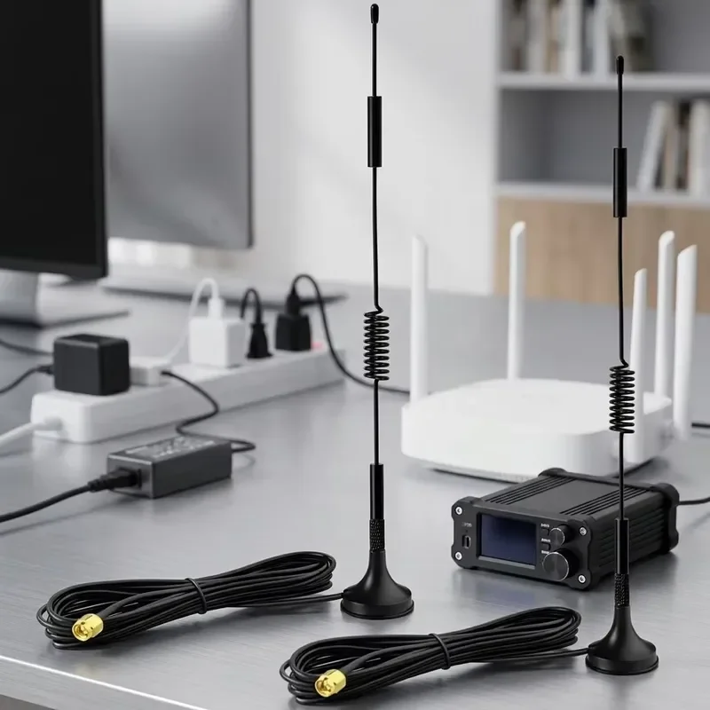 High Gain 4G LTE Antenna Magnetic Base SMA Male Connector External Whip for Wireless Routers