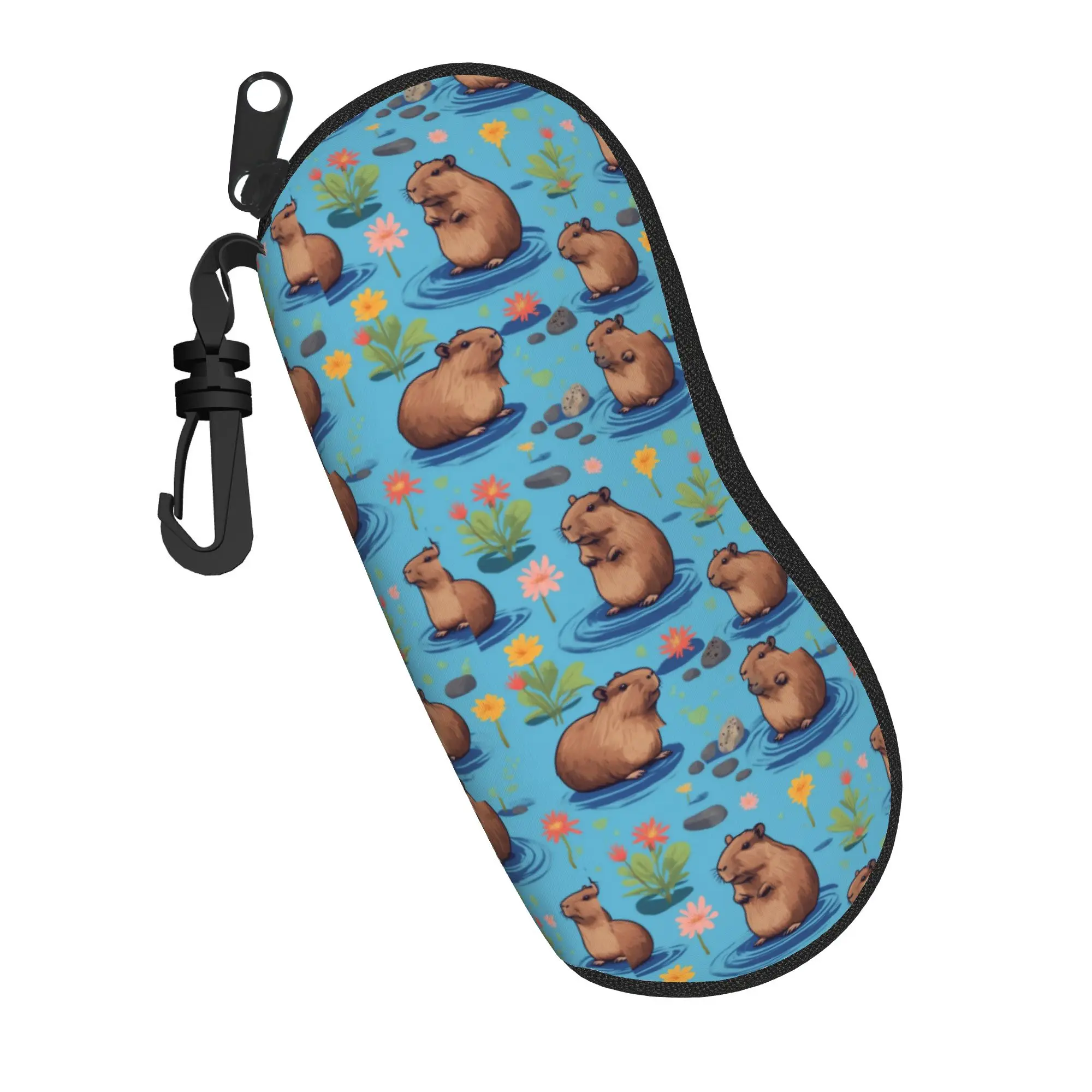 Cute cute Capybara Glasses Case Waterproof Box  Glasses Storage Box Cartoon Eye Contacts Case